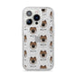 Eurasier Icon with Name iPhone 14 Pro Glitter Tough Case Silver