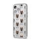 Eurasier Icon with Name iPhone 14 Pro Max Clear Tough Case Silver Angled Image