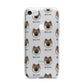 Eurasier Icon with Name iPhone 7 Bumper Case on Silver iPhone