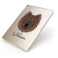 Eurasier Personalised Apple iPad Case on Gold iPad Side View