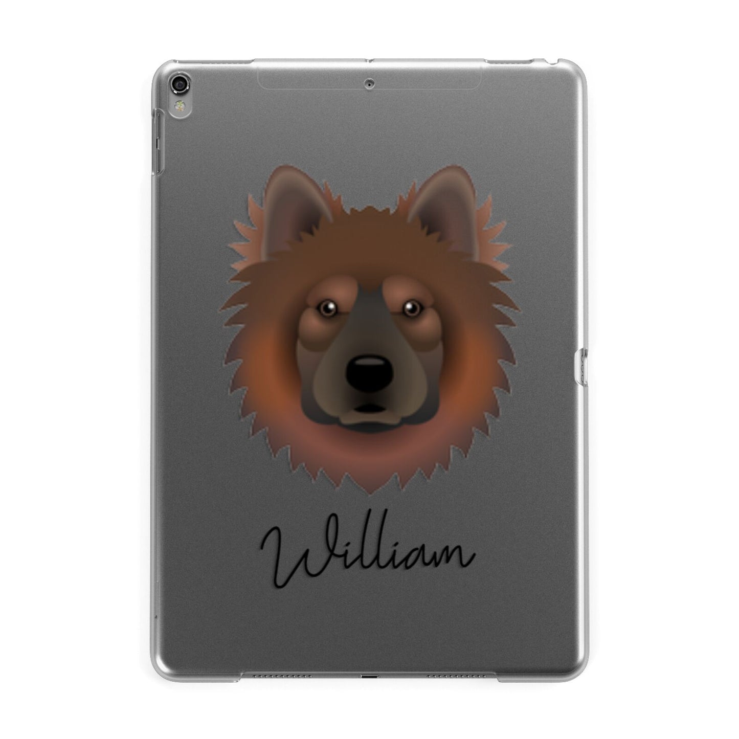Eurasier Personalised Apple iPad Grey Case