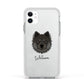 Eurasier Personalised Apple iPhone 11 in White with White Impact Case