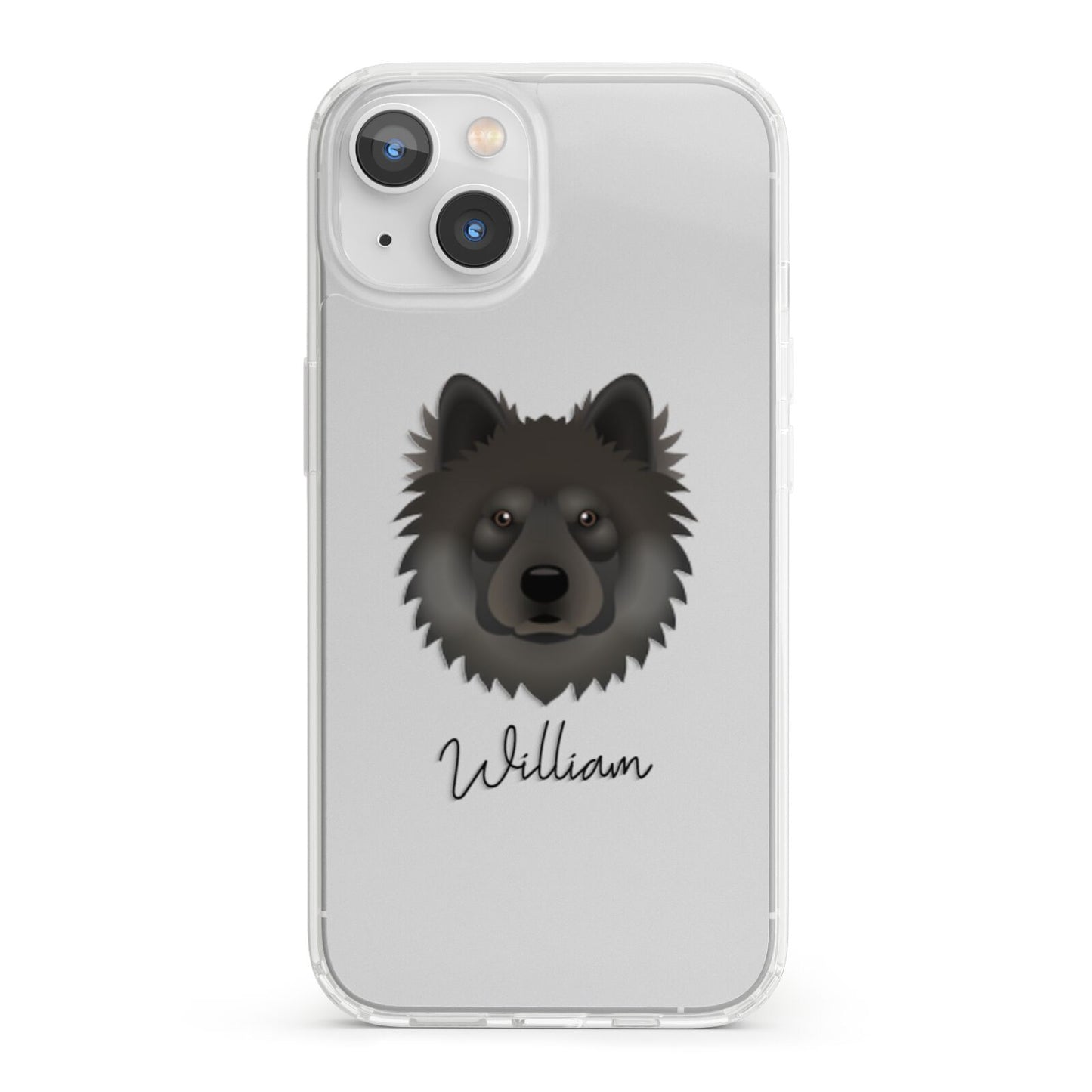 Eurasier Personalised iPhone 13 Clear Bumper Case