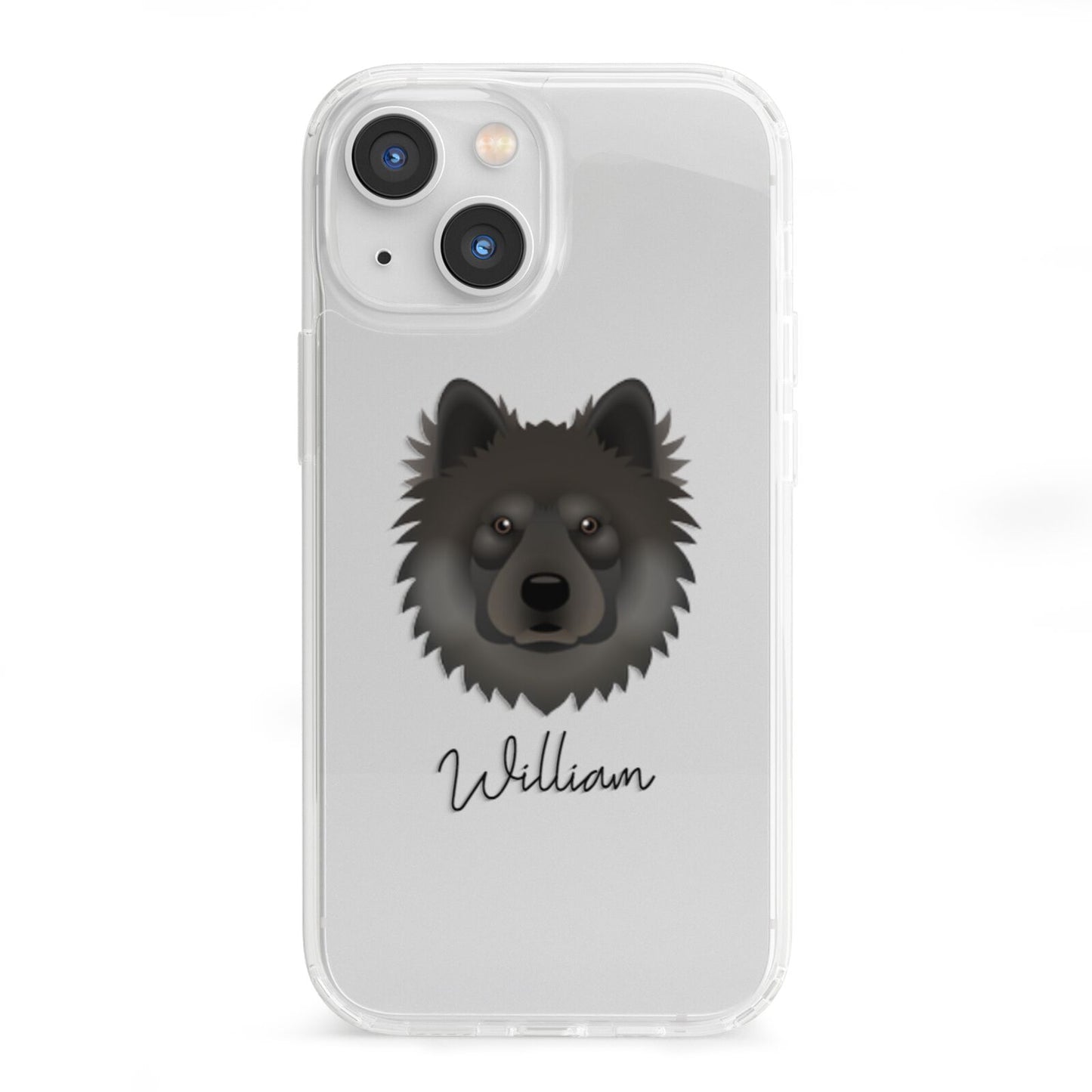 Eurasier Personalised iPhone 13 Mini Clear Bumper Case