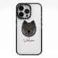 Eurasier Personalised iPhone 13 Pro Black Impact Case on Silver phone