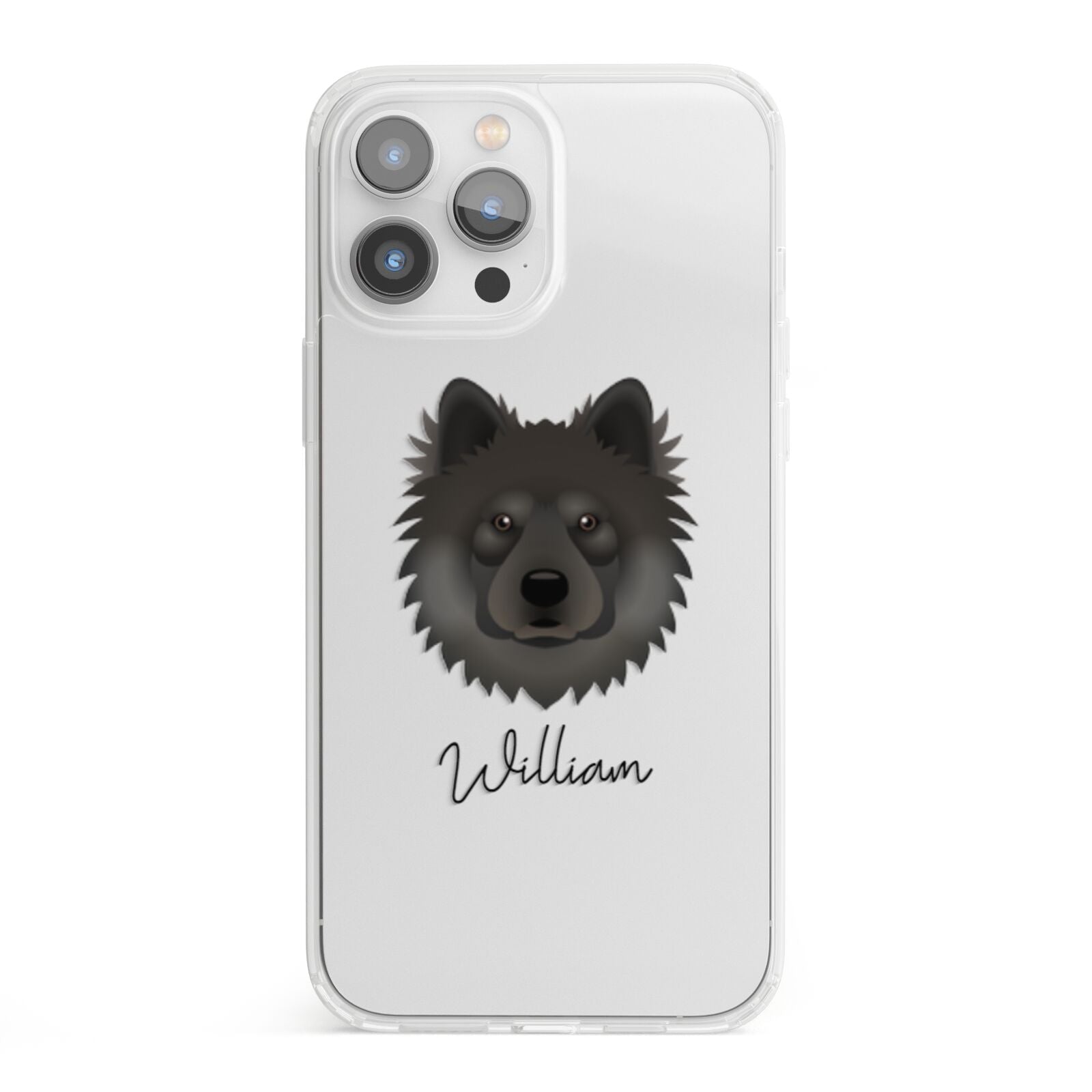 Eurasier Personalised iPhone 13 Pro Max Clear Bumper Case