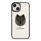 Eurasier Personalised iPhone 14 Black Impact Case on Silver phone