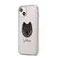 Eurasier Personalised iPhone 14 Plus Clear Tough Case Starlight Angled Image