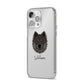 Eurasier Personalised iPhone 14 Pro Max Clear Tough Case Silver Angled Image