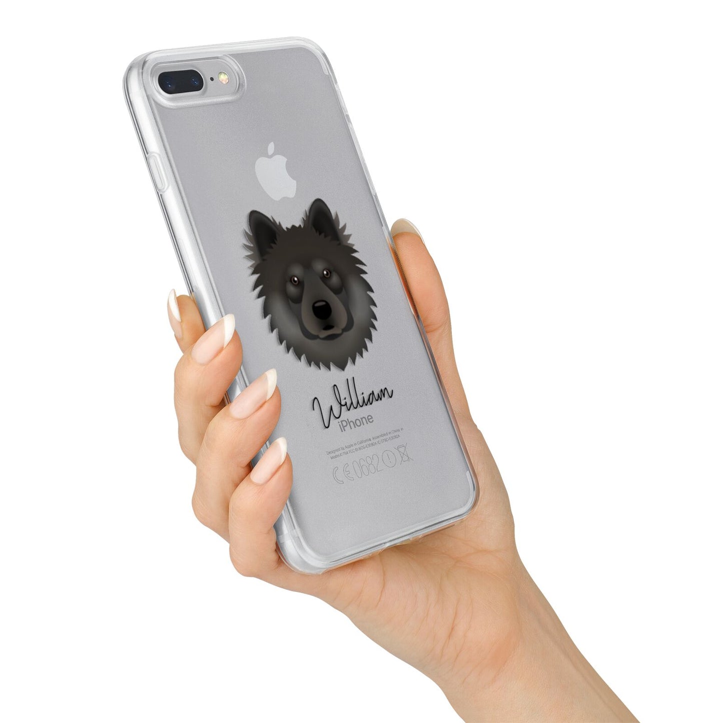 Eurasier Personalised iPhone 7 Plus Bumper Case on Silver iPhone Alternative Image