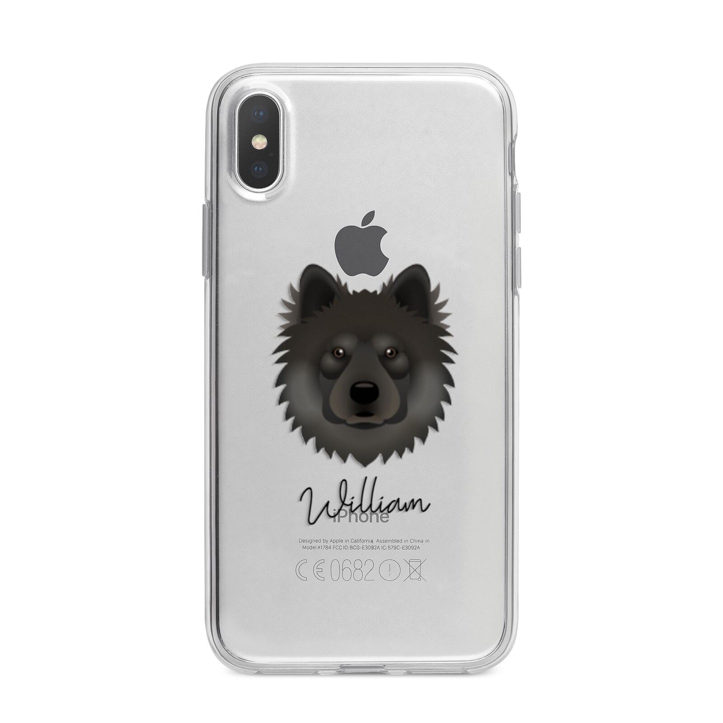 Eurasier Personalised iPhone X Bumper Case on Silver iPhone Alternative Image 1
