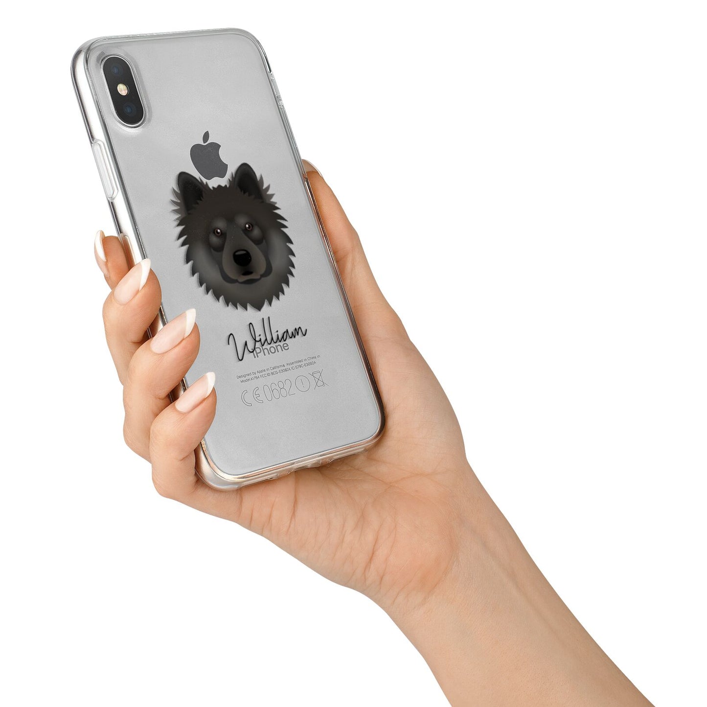 Eurasier Personalised iPhone X Bumper Case on Silver iPhone Alternative Image 2