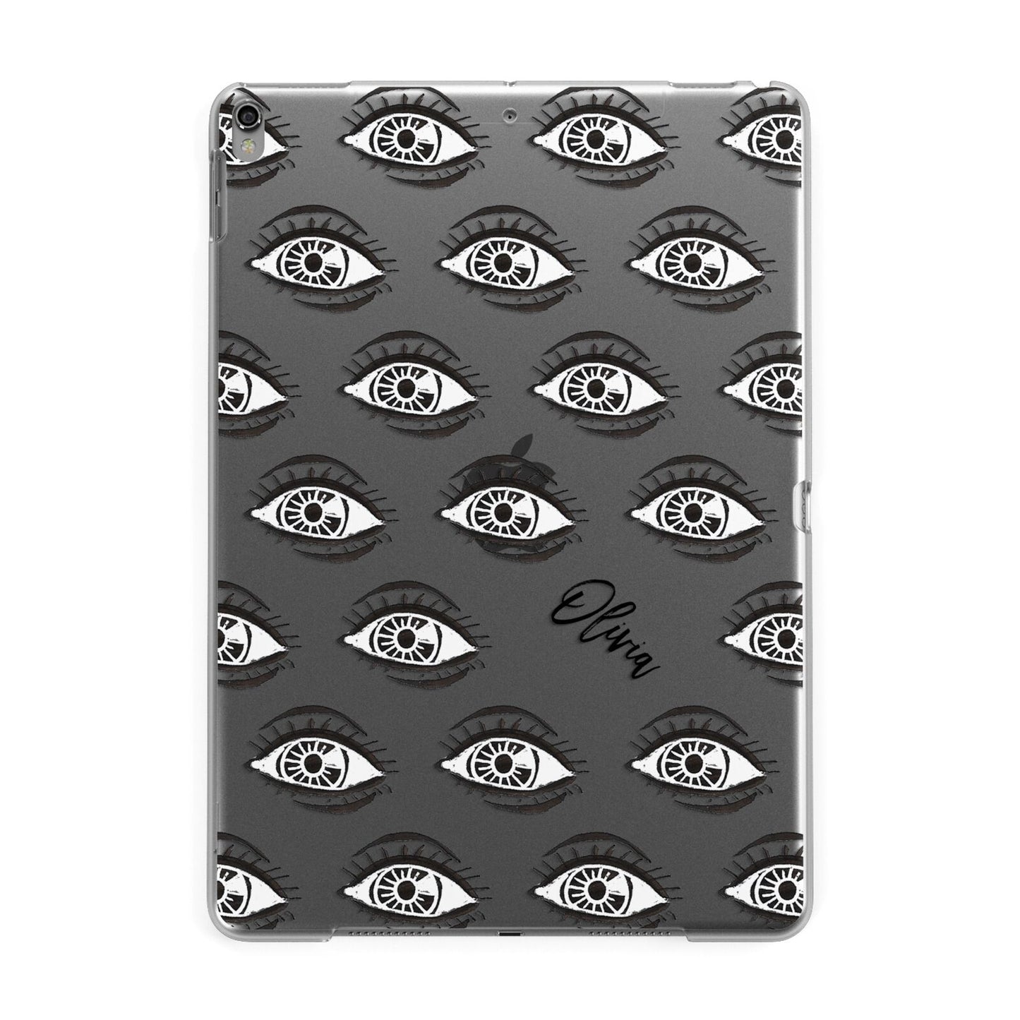 Eye Eye Personalised Apple iPad Grey Case