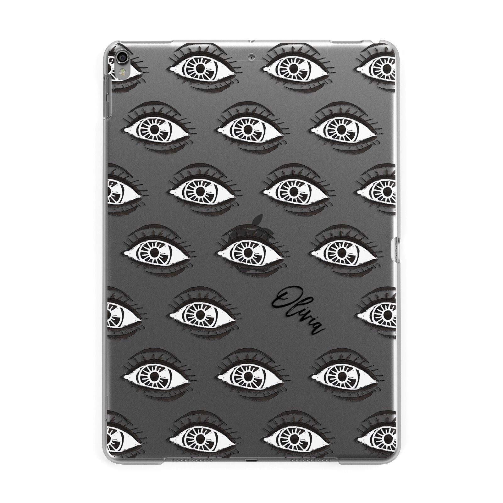 Eye Eye Personalised Apple iPad Grey Case