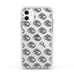 Eye Eye Personalised Apple iPhone 11 in White with White Impact Case