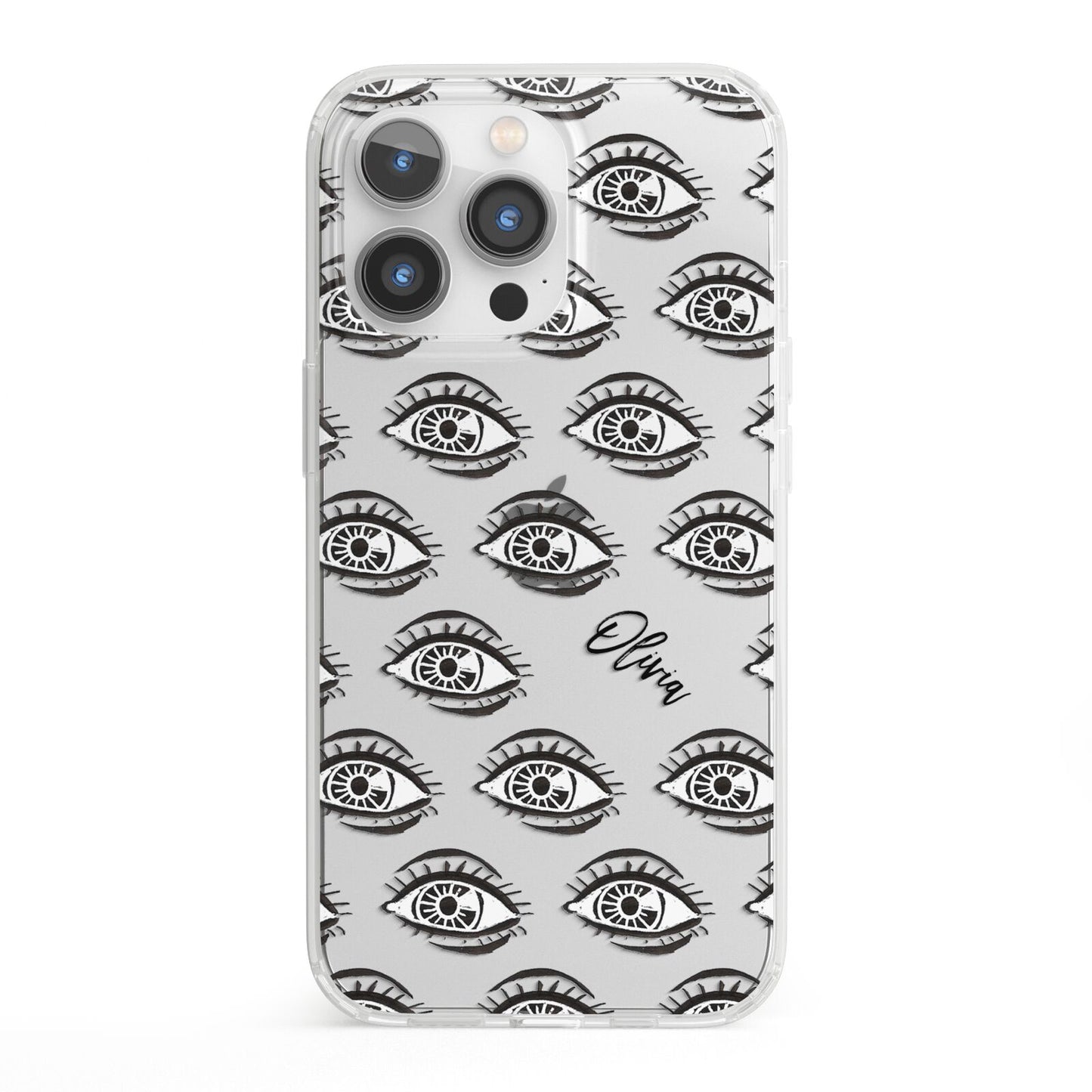 Eye Eye Personalised iPhone 13 Pro Clear Bumper Case