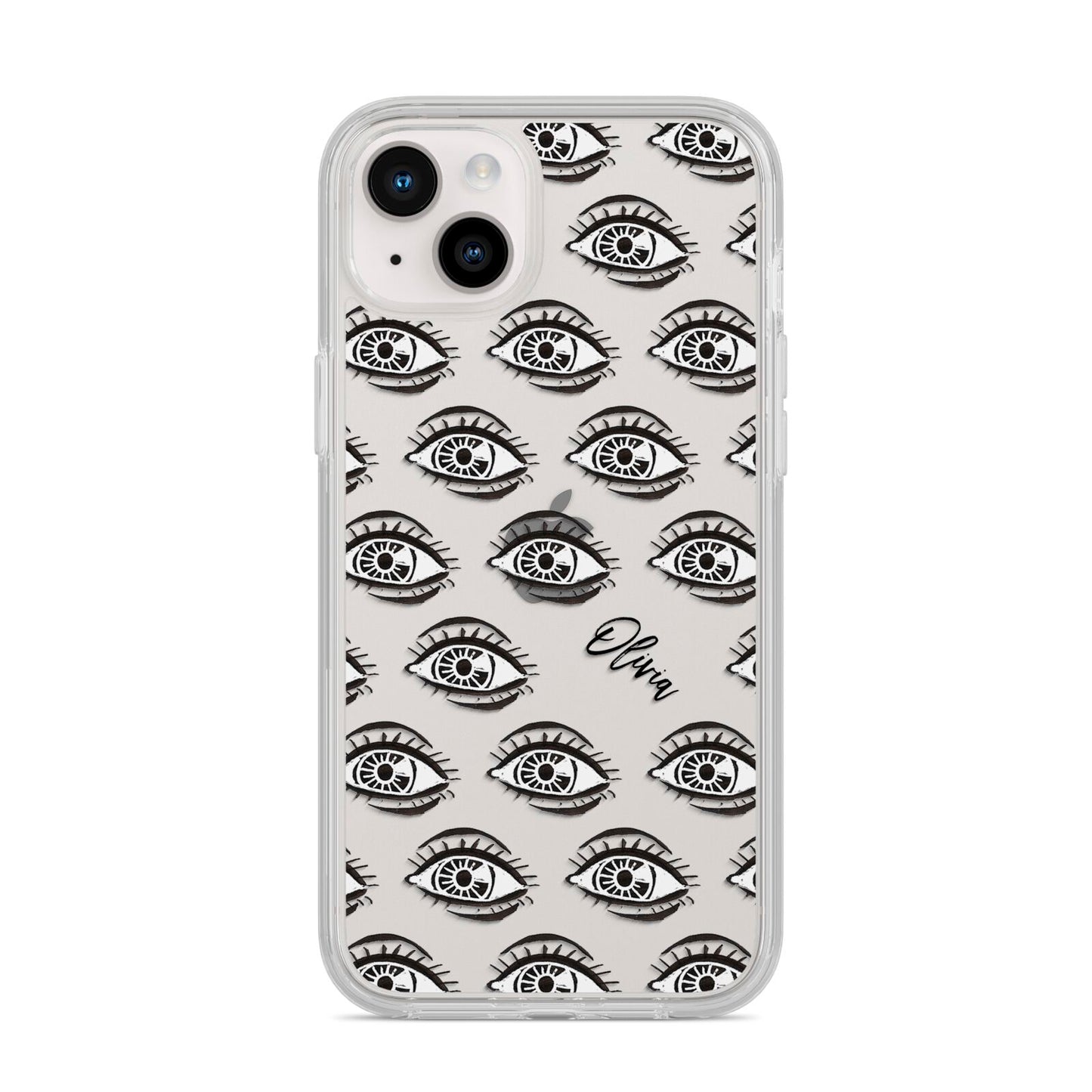 Eye Eye Personalised iPhone 14 Plus Clear Tough Case Starlight