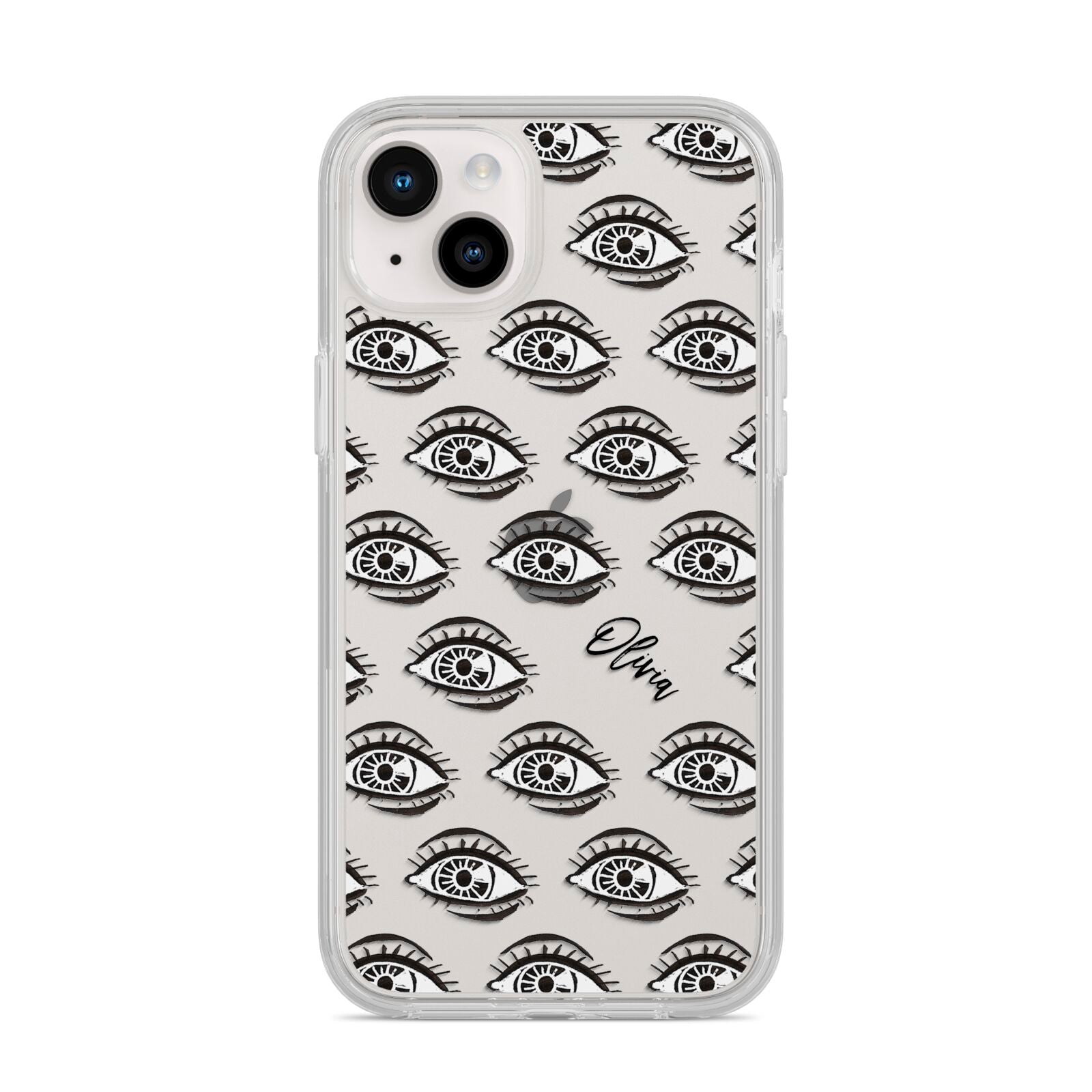 Eye Eye Personalised iPhone 14 Plus Clear Tough Case Starlight