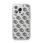 Eye Eye Personalised iPhone 14 Pro Max Clear Tough Case Silver