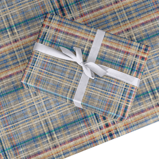Fabric Plaid Custom Wrapping Paper