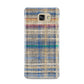 Fabric Plaid Samsung Galaxy A9 2016 Case on gold phone