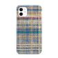 Fabric Plaid iPhone 11 3D Tough Case