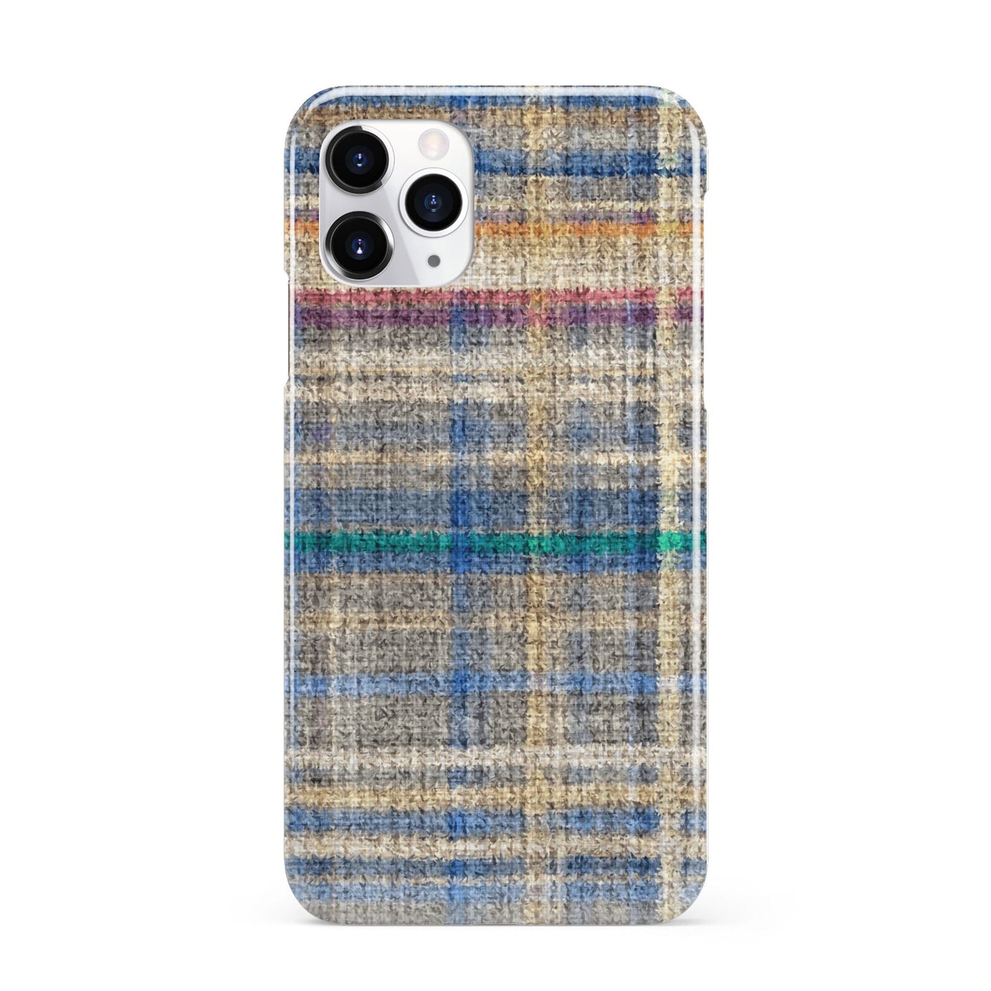 Fabric Plaid iPhone 11 Pro 3D Snap Case