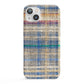 Fabric Plaid iPhone 13 Full Wrap 3D Snap Case