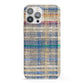 Fabric Plaid iPhone 13 Pro Max Full Wrap 3D Snap Case