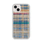 Fabric Plaid iPhone 14 Plus Glitter Tough Case Starlight