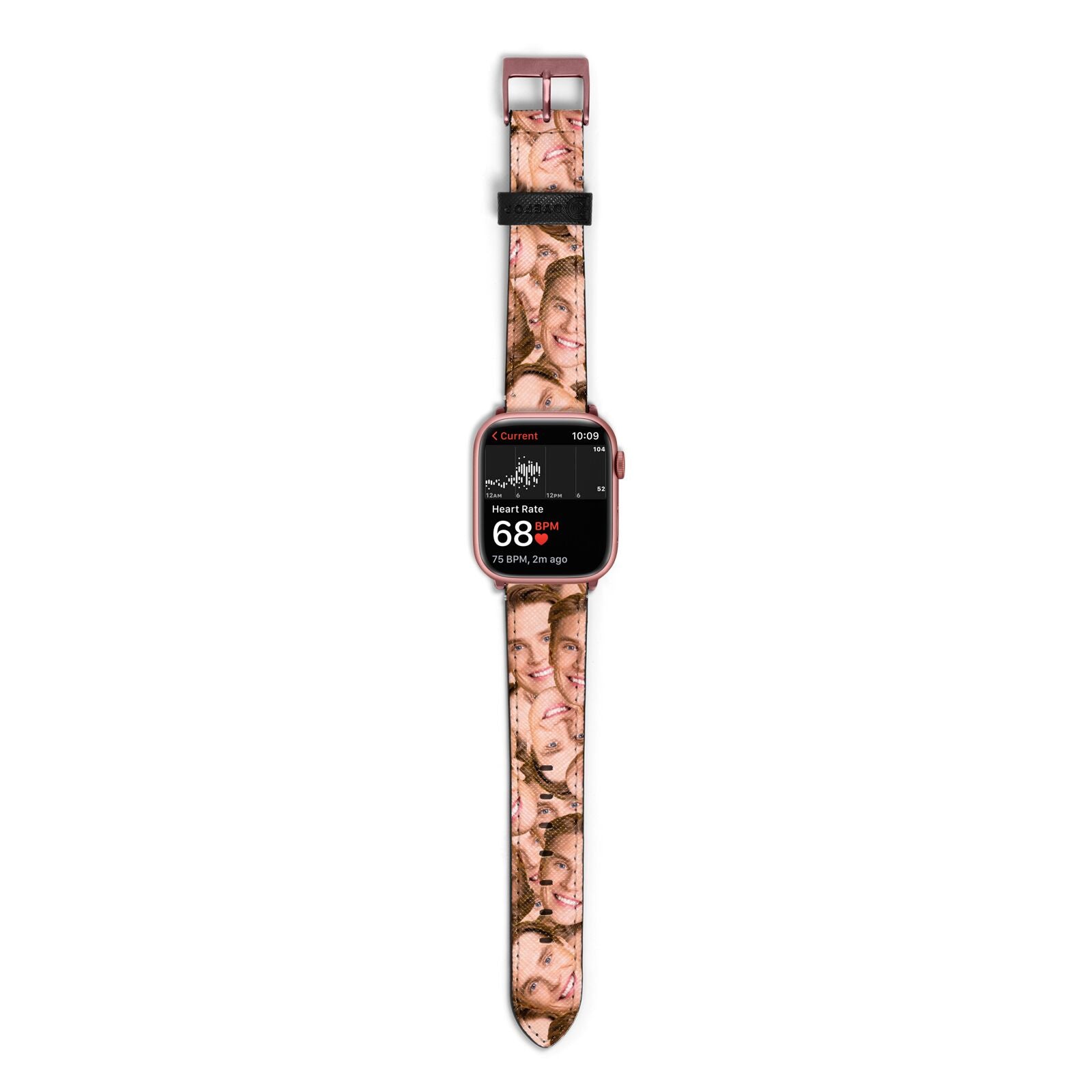 Face Apple Watch Strap Size 38mm with Rose Gold Hardware