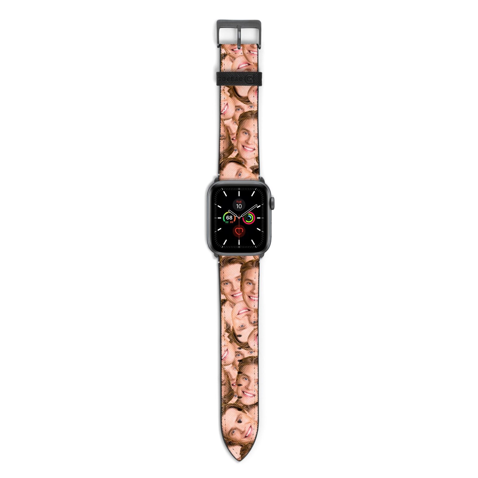 Face Apple Watch Strap with Space Grey Hardware