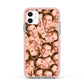 Face Apple iPhone 11 in White with Pink Impact Case