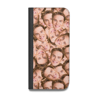 Face Vegan Leather Flip Samsung Case