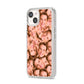 Face iPhone 14 Clear Tough Case Starlight Angled Image