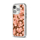 Face iPhone 14 Pro Clear Tough Case Silver Angled Image