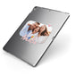Family Photo Personalised Apple iPad Case on Grey iPad Side View