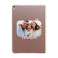 Family Photo Personalised Apple iPad Rose Gold Case