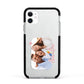 Family Photo Personalised Apple iPhone 11 in White with Black Impact Case