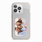 Family Photo Personalised iPhone 13 Pro TPU Impact Case with Pink Edges