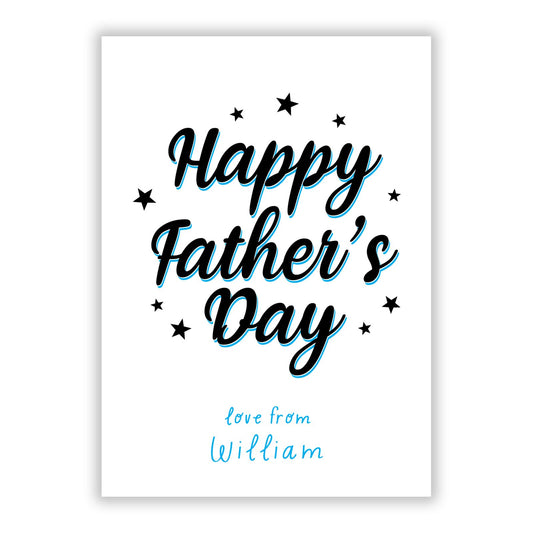 Fathers Day A5 Flat Greetings Card