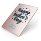 Fathers Day Apple iPad Case on Rose Gold iPad Side View
