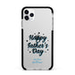 Fathers Day Apple iPhone 11 Pro Max in Silver with Black Impact Case