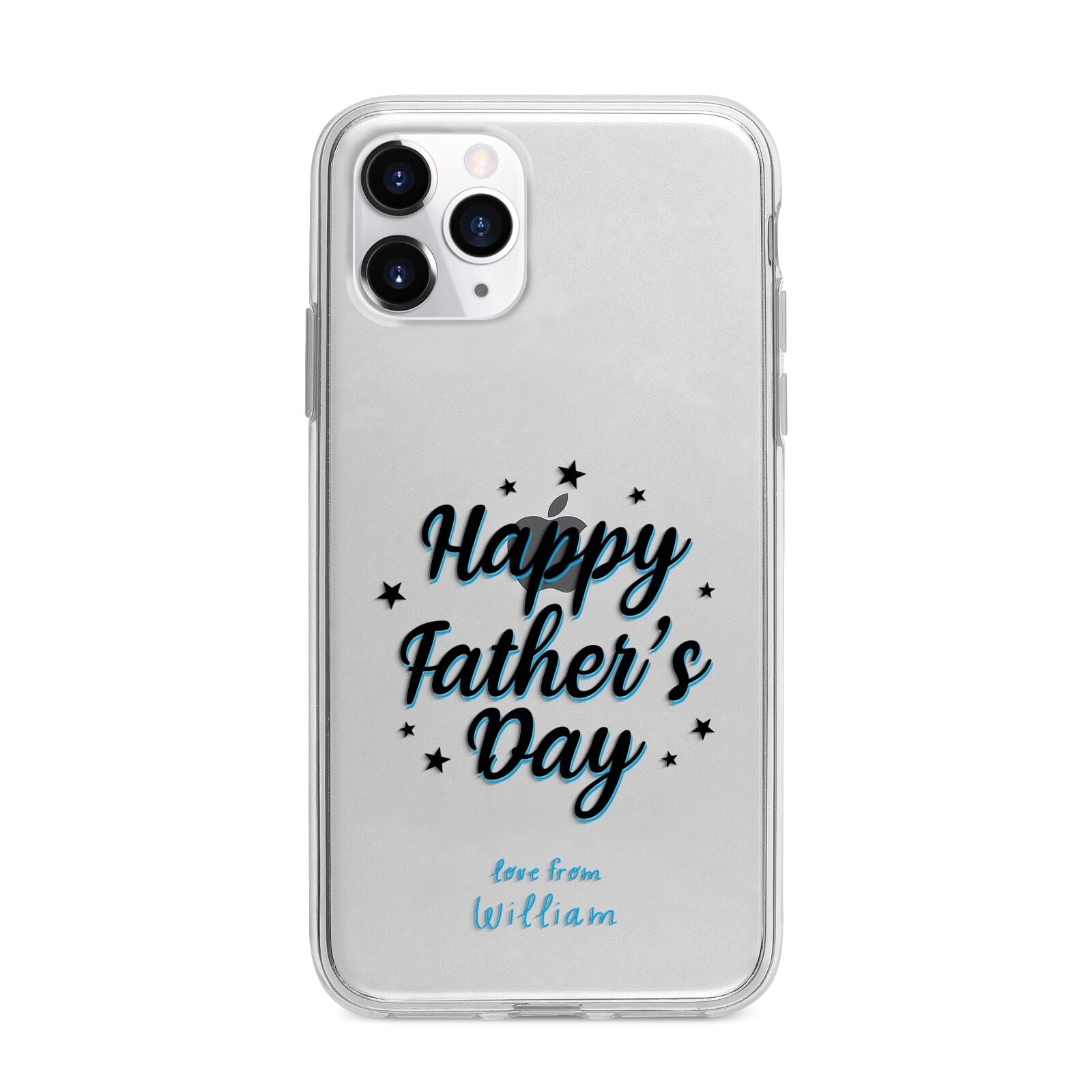 Fathers Day Apple iPhone 11 Pro in Silver with Bumper Case