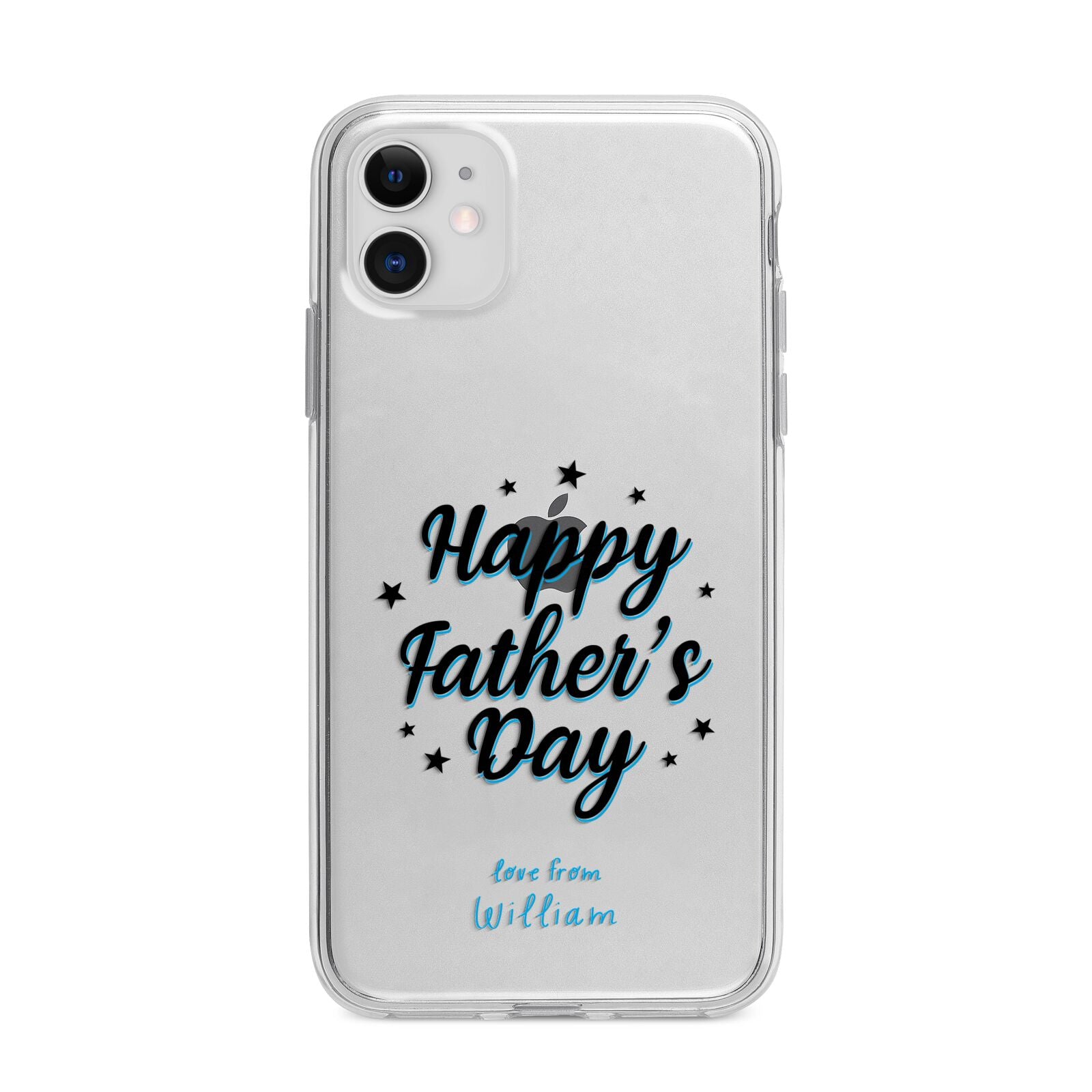 Fathers Day Apple iPhone 11 in White with Bumper Case