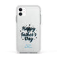 Fathers Day Apple iPhone 11 in White with White Impact Case