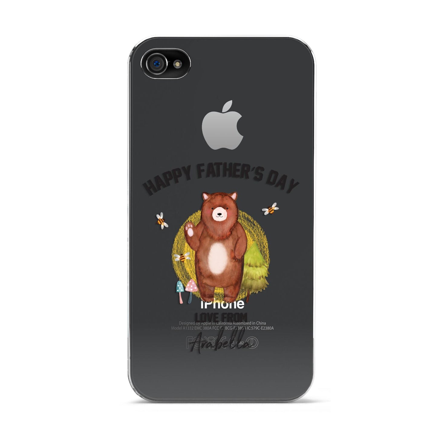 Fathers Day Bear Apple iPhone 4s Case