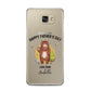 Fathers Day Bear Samsung Galaxy A5 2016 Case on gold phone