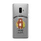 Fathers Day Bear Samsung Galaxy S9 Plus Case on Silver phone