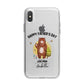 Fathers Day Bear iPhone X Bumper Case on Silver iPhone Alternative Image 1